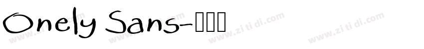 Onely Sans字体转换
